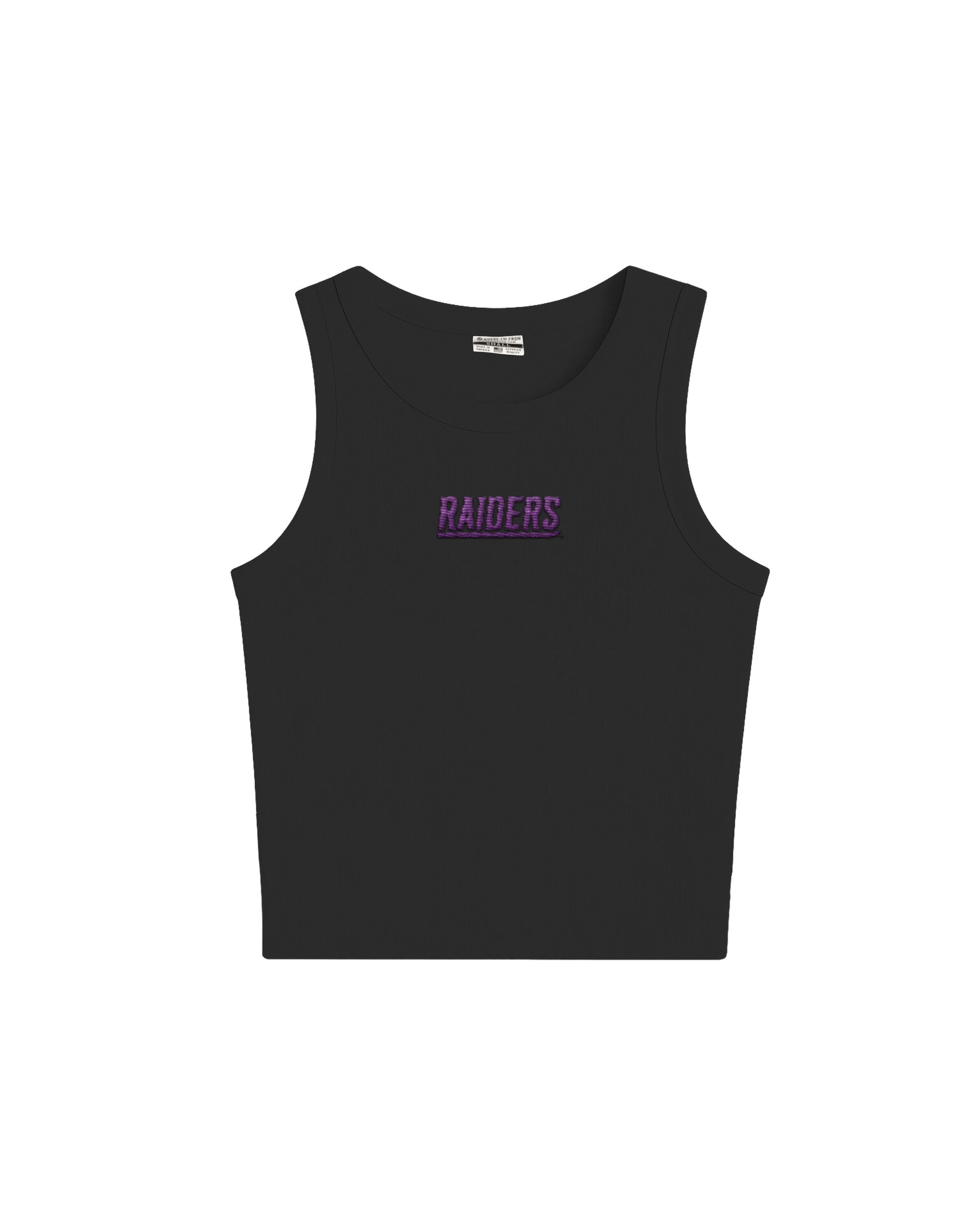 Raiders Embroidered High Neck Tank
