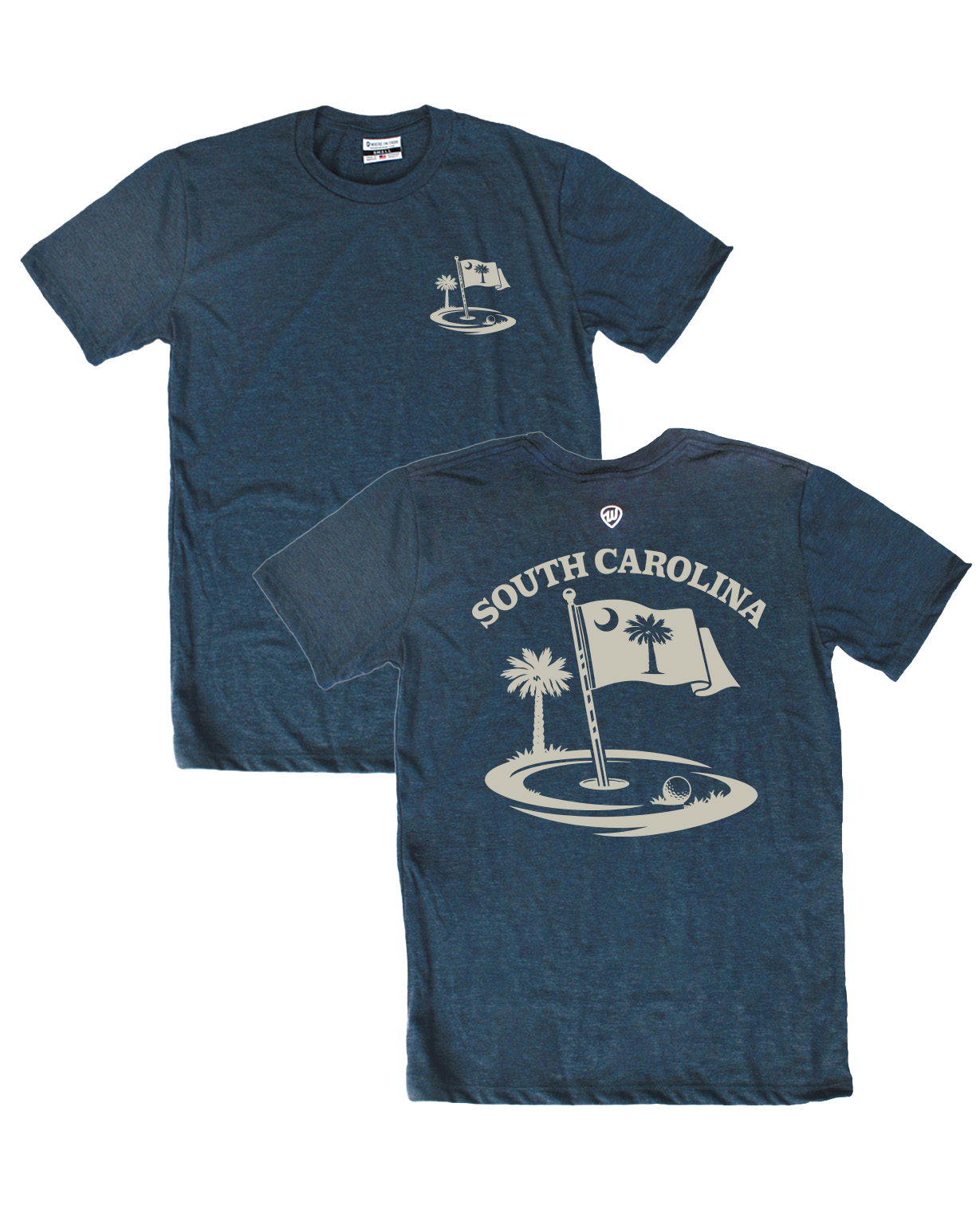 South Carolina Golf Flag Front/Back Tee