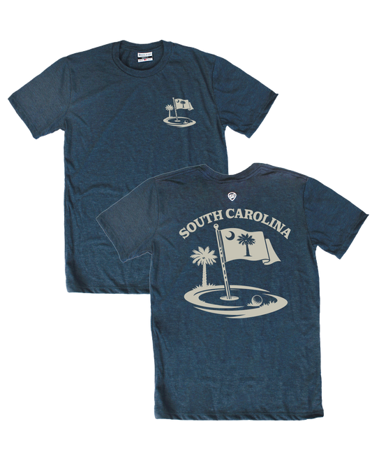 South Carolina Golf Flag Front/Back Tee