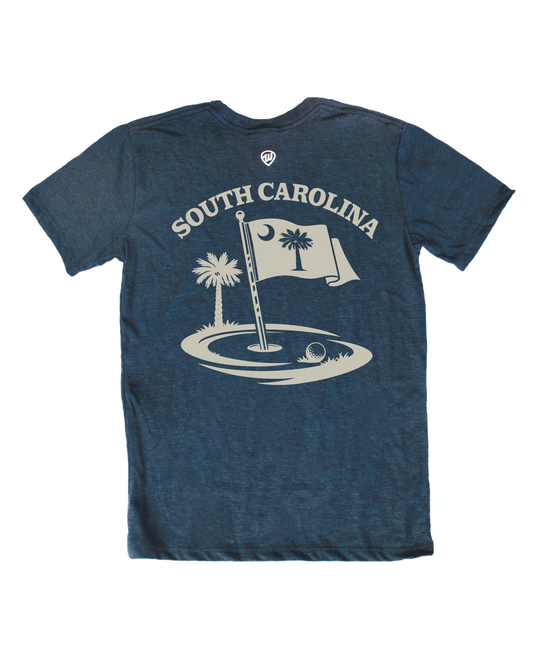 South Carolina Golf Flag Front/Back Tee