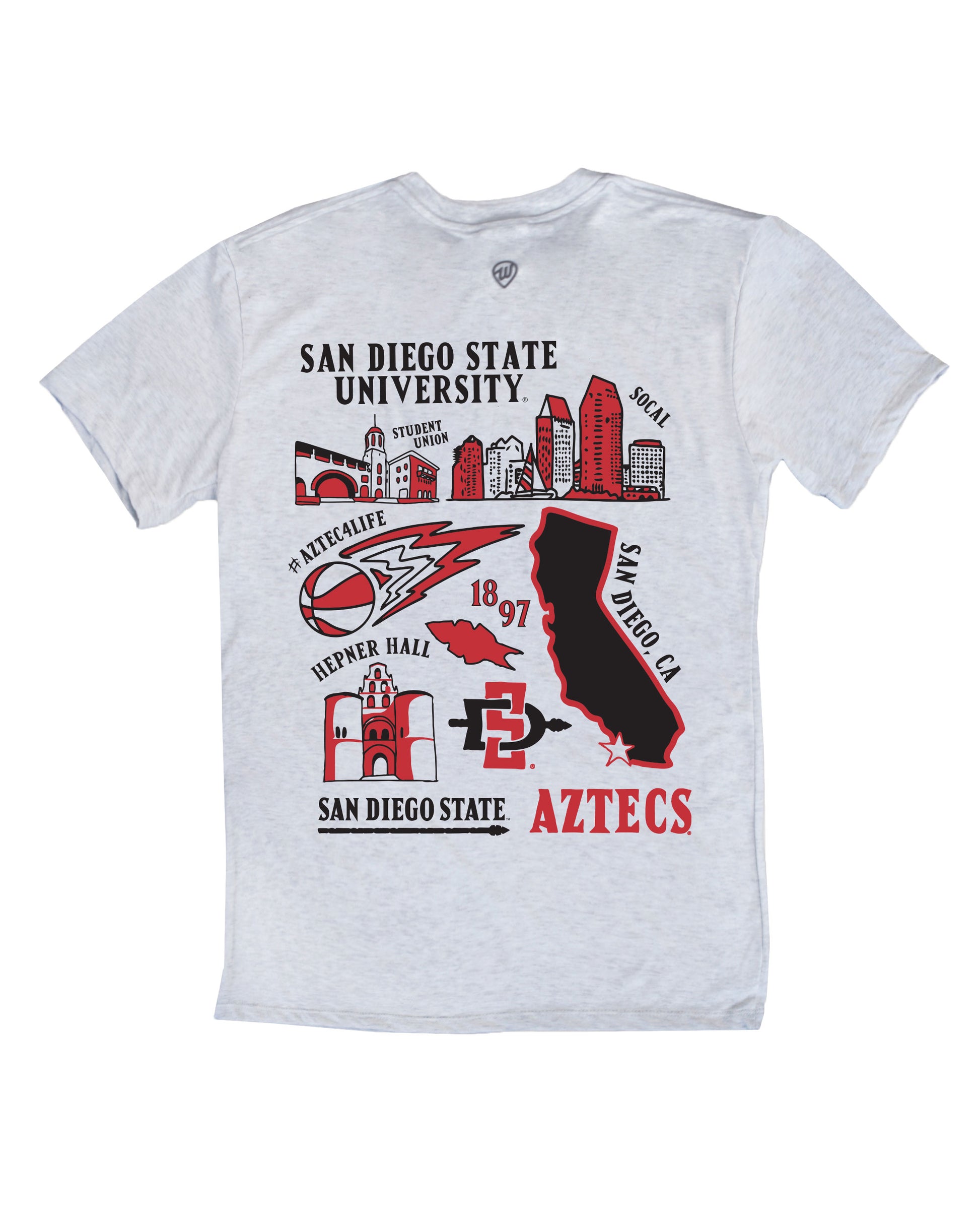 SDSU Icons F/B Tee