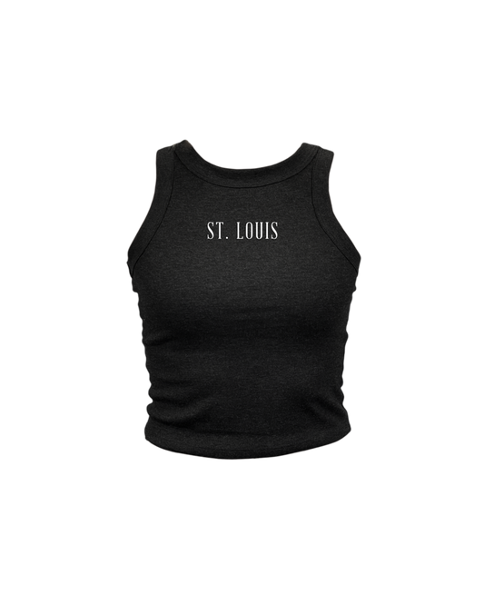 St. Louis Embroidered High Neck Tank