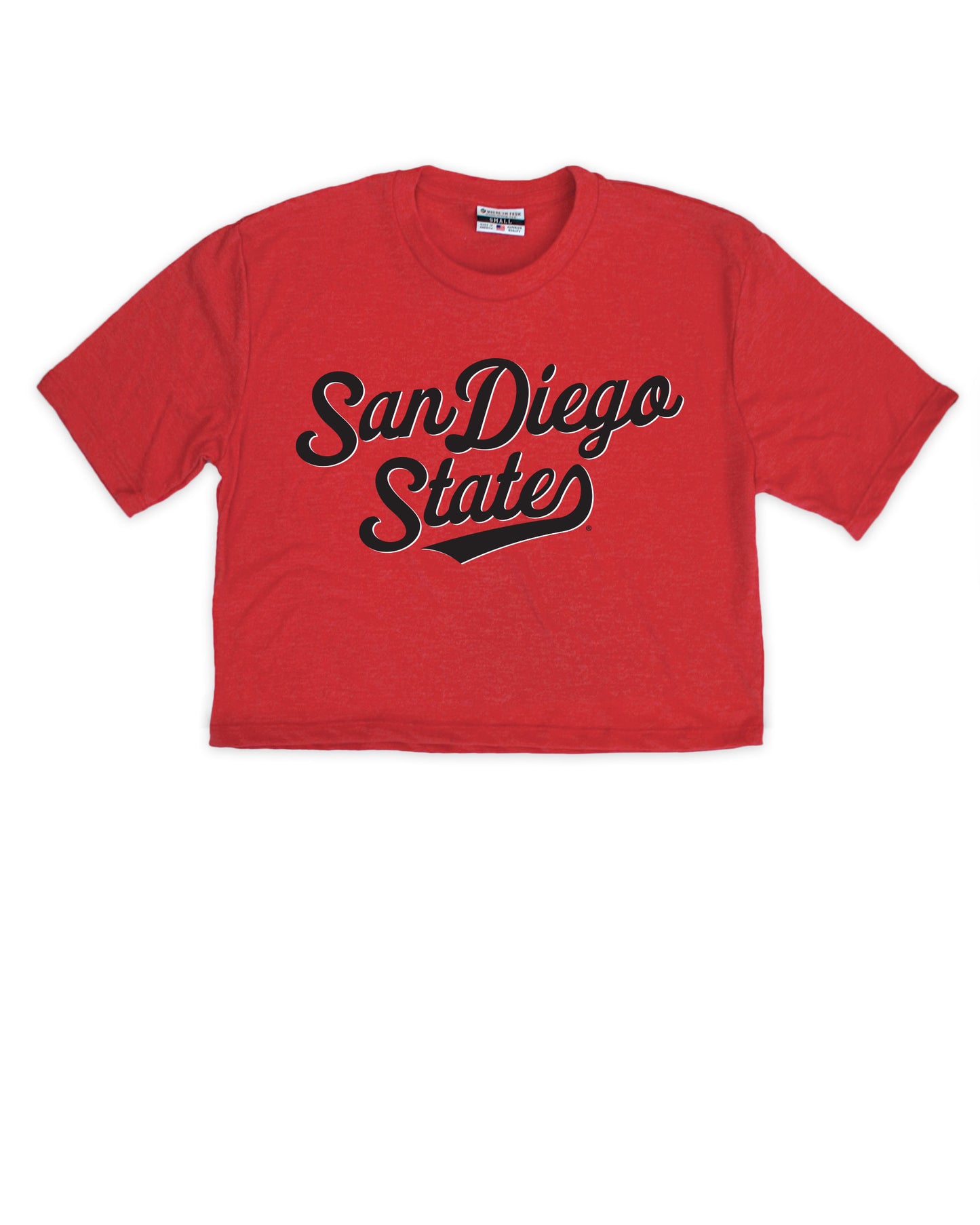 San Diego State Script Cropped Tee