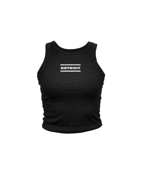 Simple Detroit Lines High Neck Tank