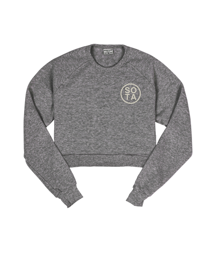 Sota Circle Cropped Crew Sweatshirt