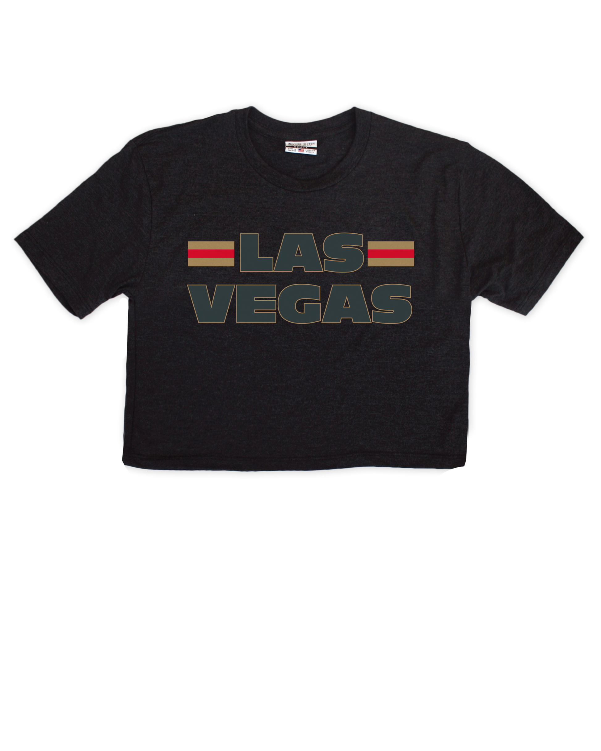 Stripe Las Vegas Cropped Tee