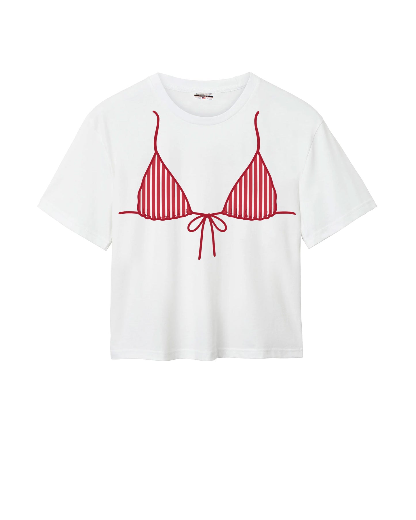 Striped Bikini Easy Tee
