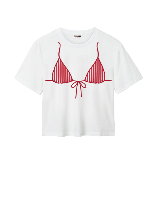 Striped Bikini Easy Tee