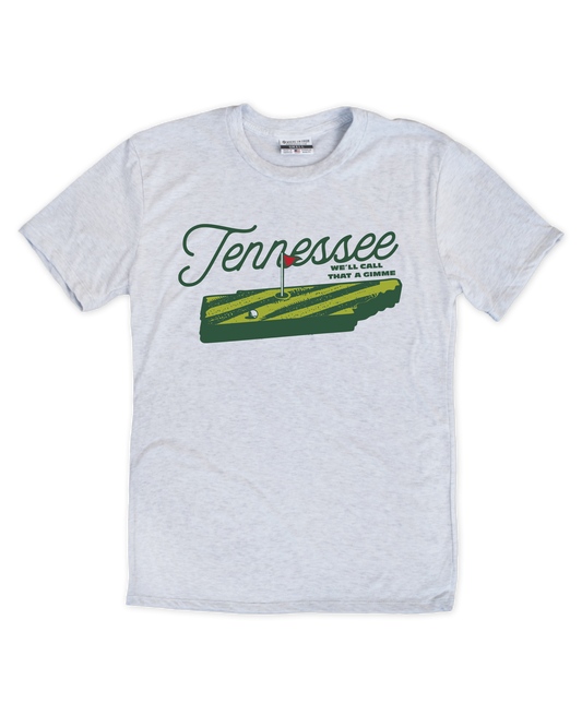 Tennessee Golf State Shape Tee