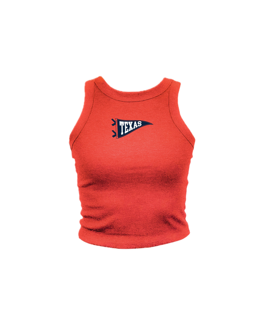 Texas Pennant High Neck Tank