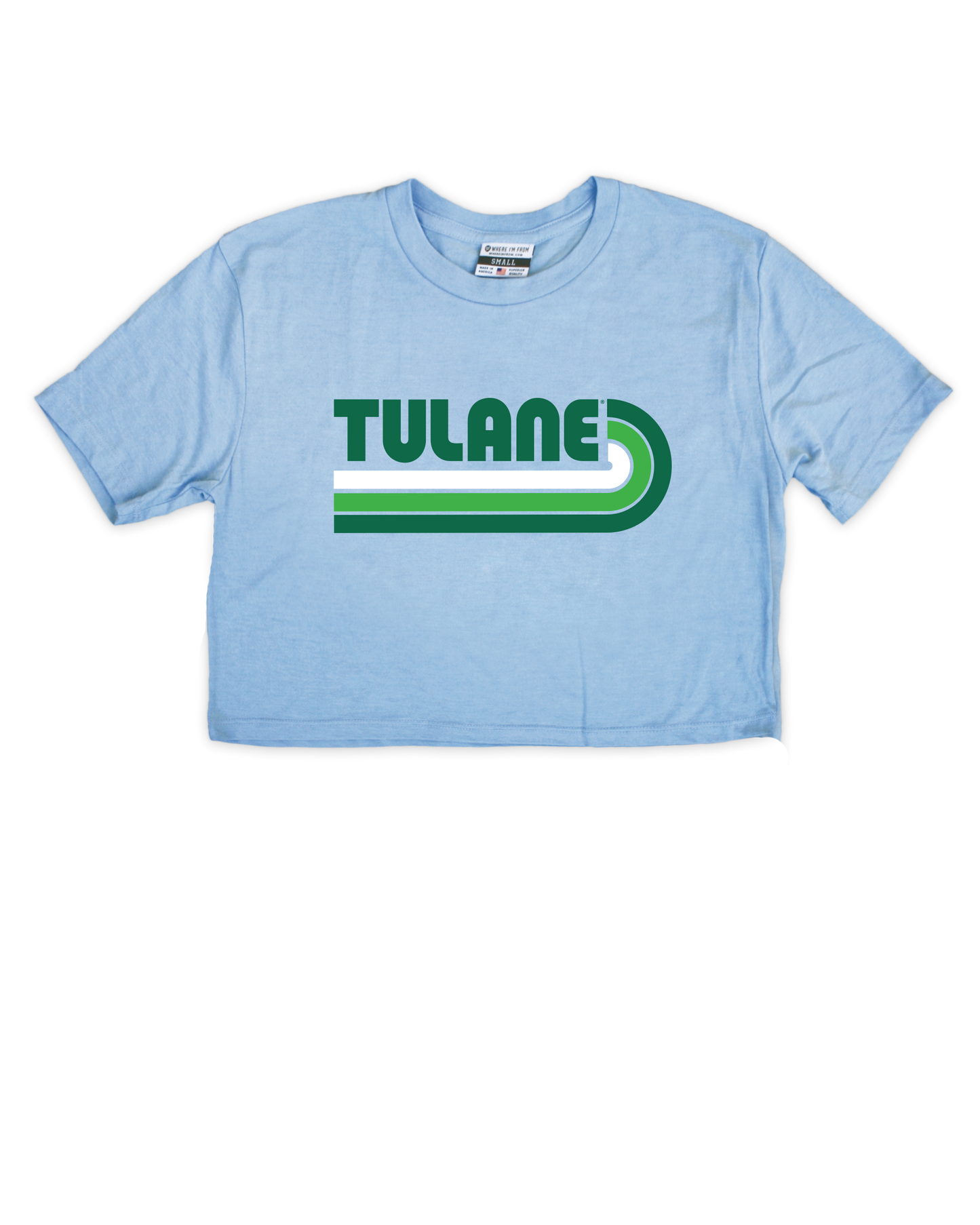 Retro Tulane Cropped Tee