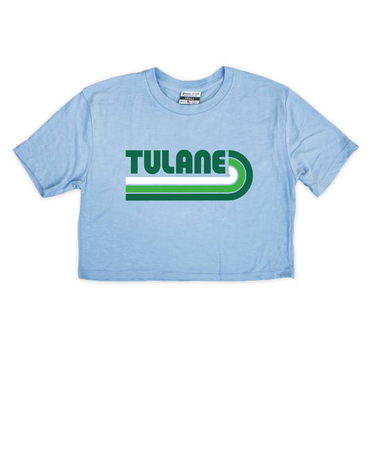 Retro Tulane Cropped Tee