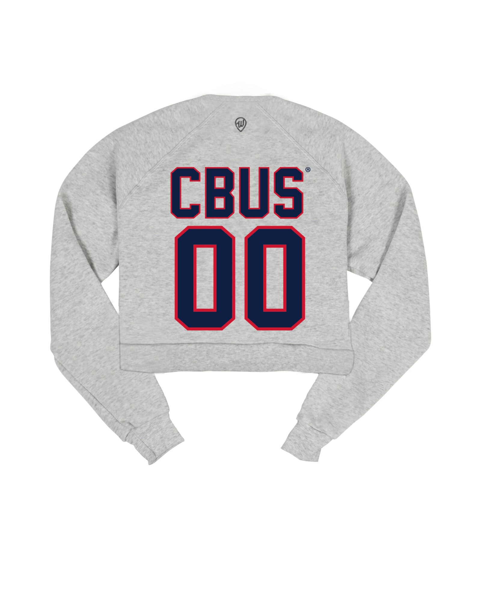 Columbus Star Jersey Cropped Crew Sweatshirt