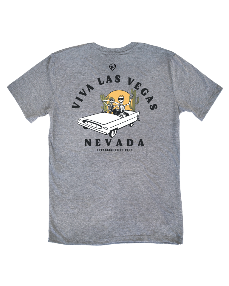 Viva Las Vegas Skelly Front/Back Tee