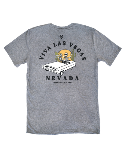 Viva Las Vegas Skelly Front/Back Tee
