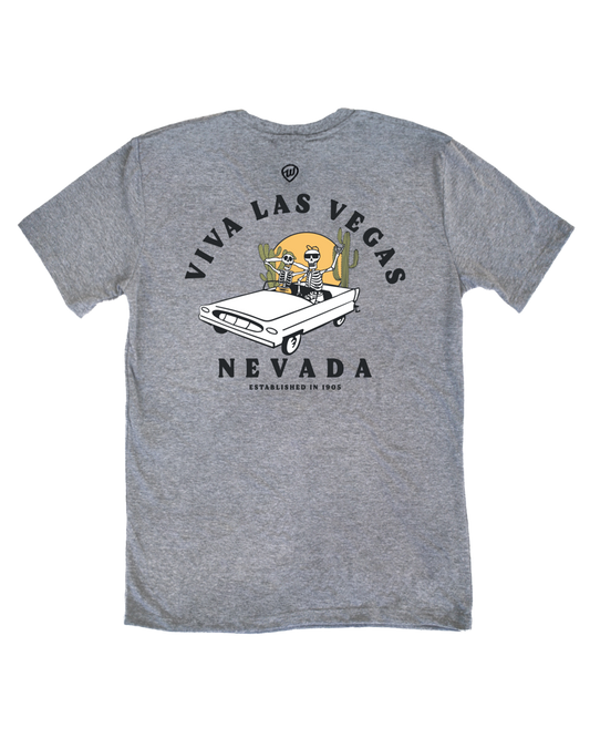 Viva Las Vegas Skelly Front/Back Tee
