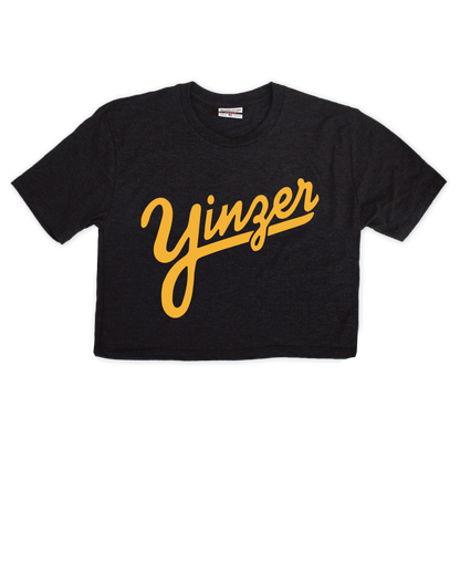 Yinzer Script Cropped Tee