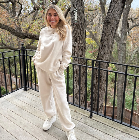 WIF x Amanda KC Embroidered Joggers