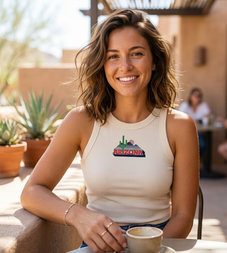 Arizona Vintage Logo High Neck Tank