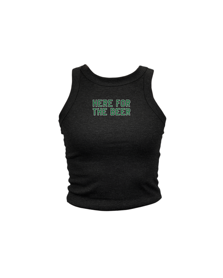 Here For The Beer High Neck Tank