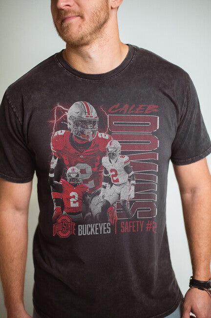 Caleb Downs Ohio State Lightning Cotton Tee
