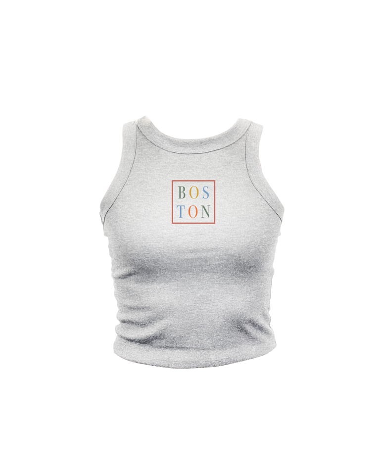 Boston Pastel Square High Neck Tank