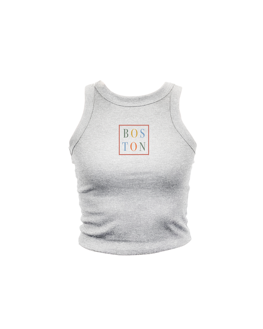 Boston Pastel Square High Neck Tank