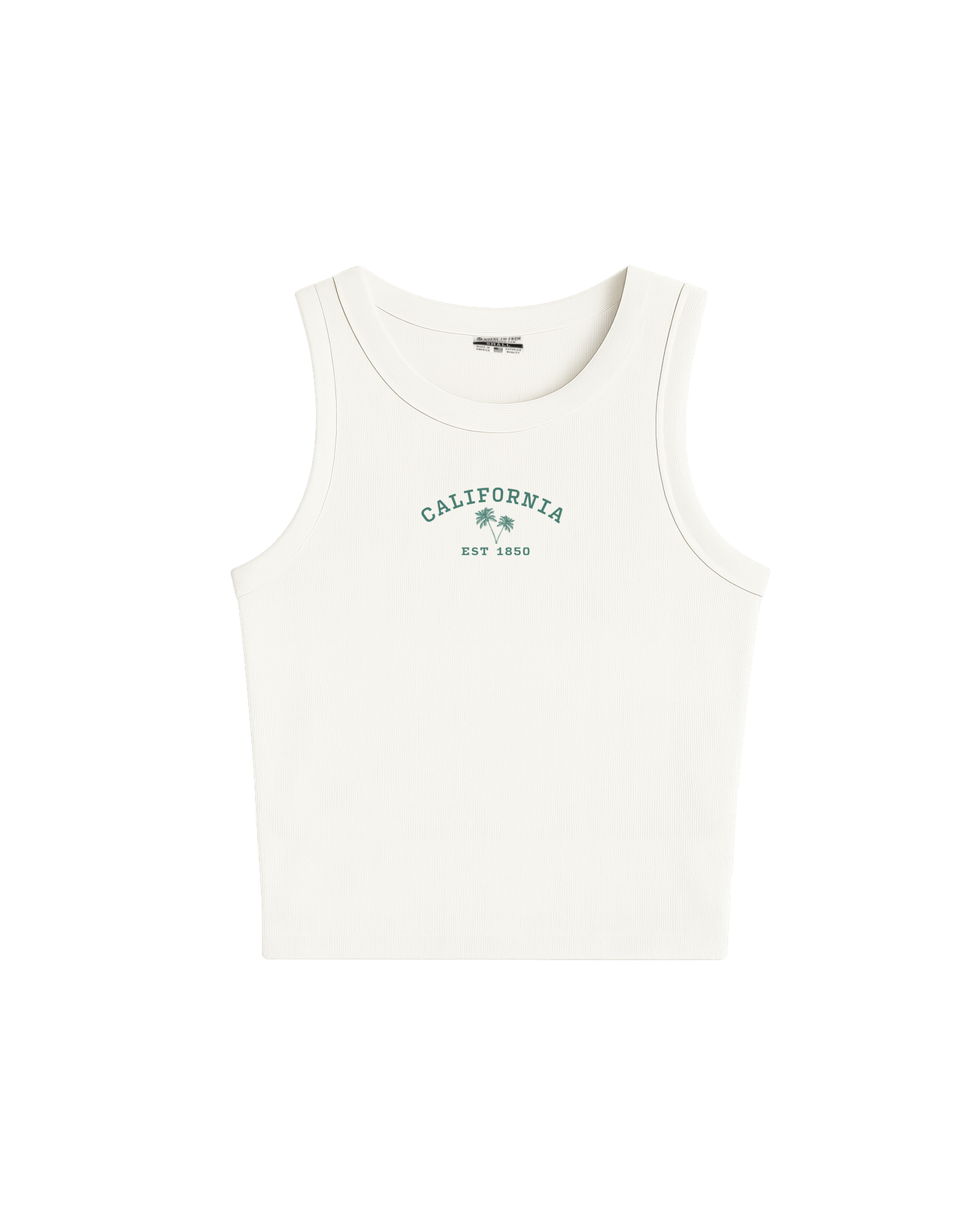 California Palm Trees High Neck Tank