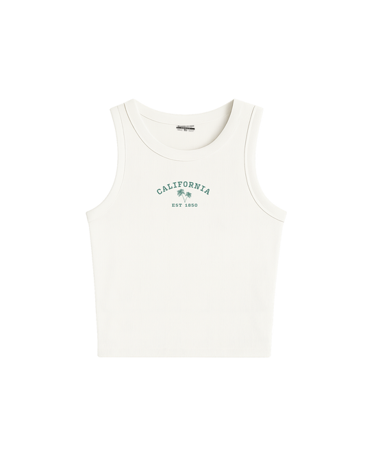 California Palm Trees High Neck Tank