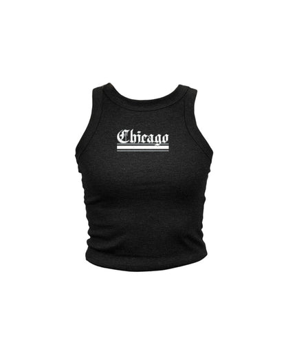 Olde Chicago Stripes High Neck Tank