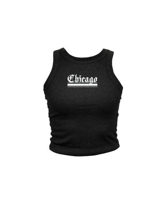 Olde Chicago Stripes High Neck Tank