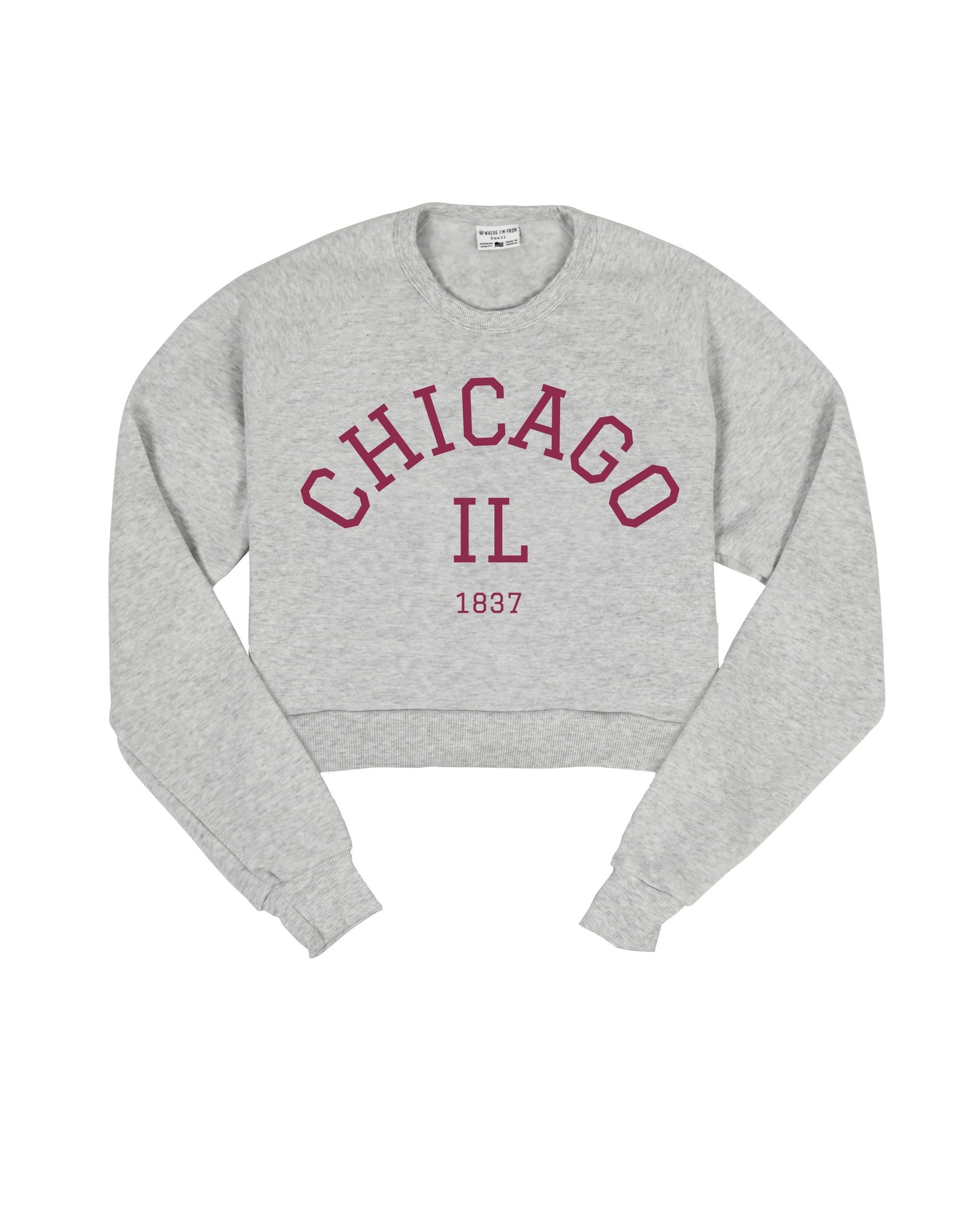 Chicago 1837 Cropped Crew Sweatshirt