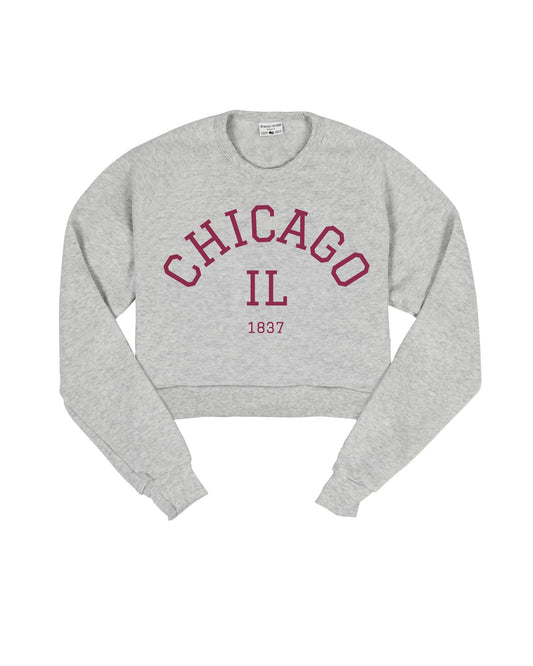 Chicago 1837 Cropped Crew Sweatshirt