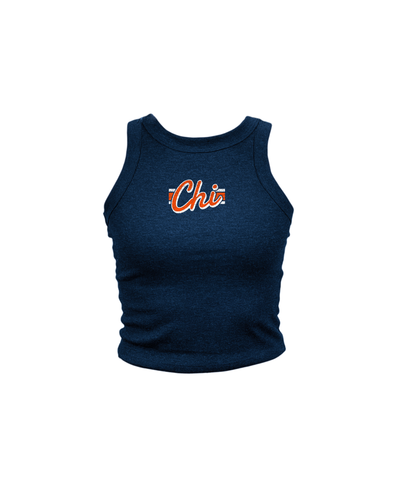 CHI Script Stripes High Neck Tank