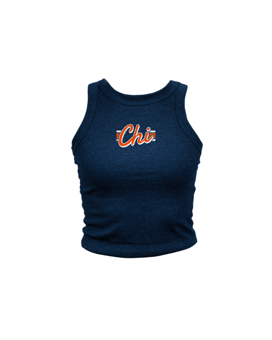 CHI Script Stripes High Neck Tank