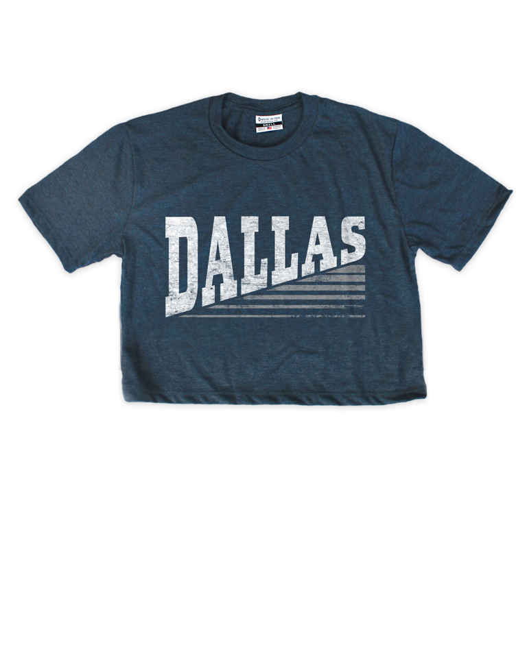 Dallas Lines Cropped Tee