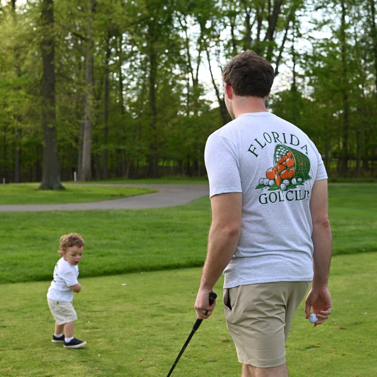 Florida Golf Ball Bucket Front/Back Tee
