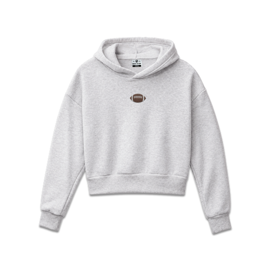 Embroidered Football Women's Pullover Hoodie