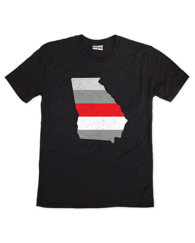 Georgia State Stripe Tee