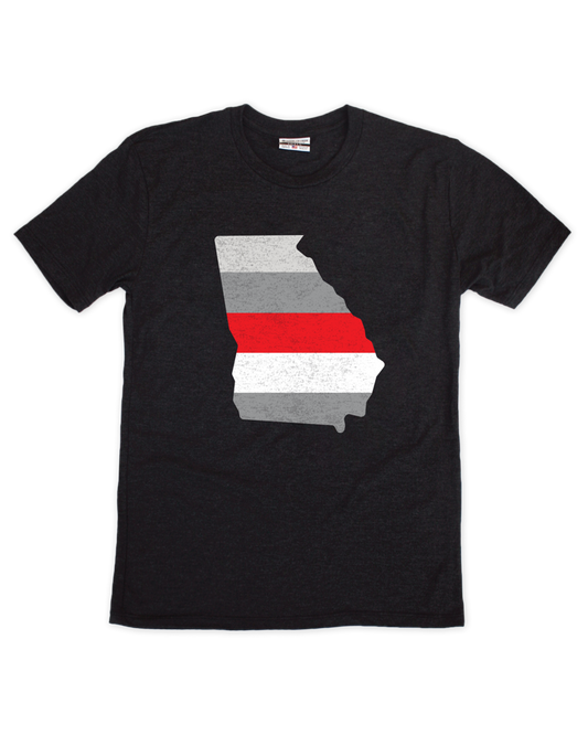 Georgia State Stripe Tee