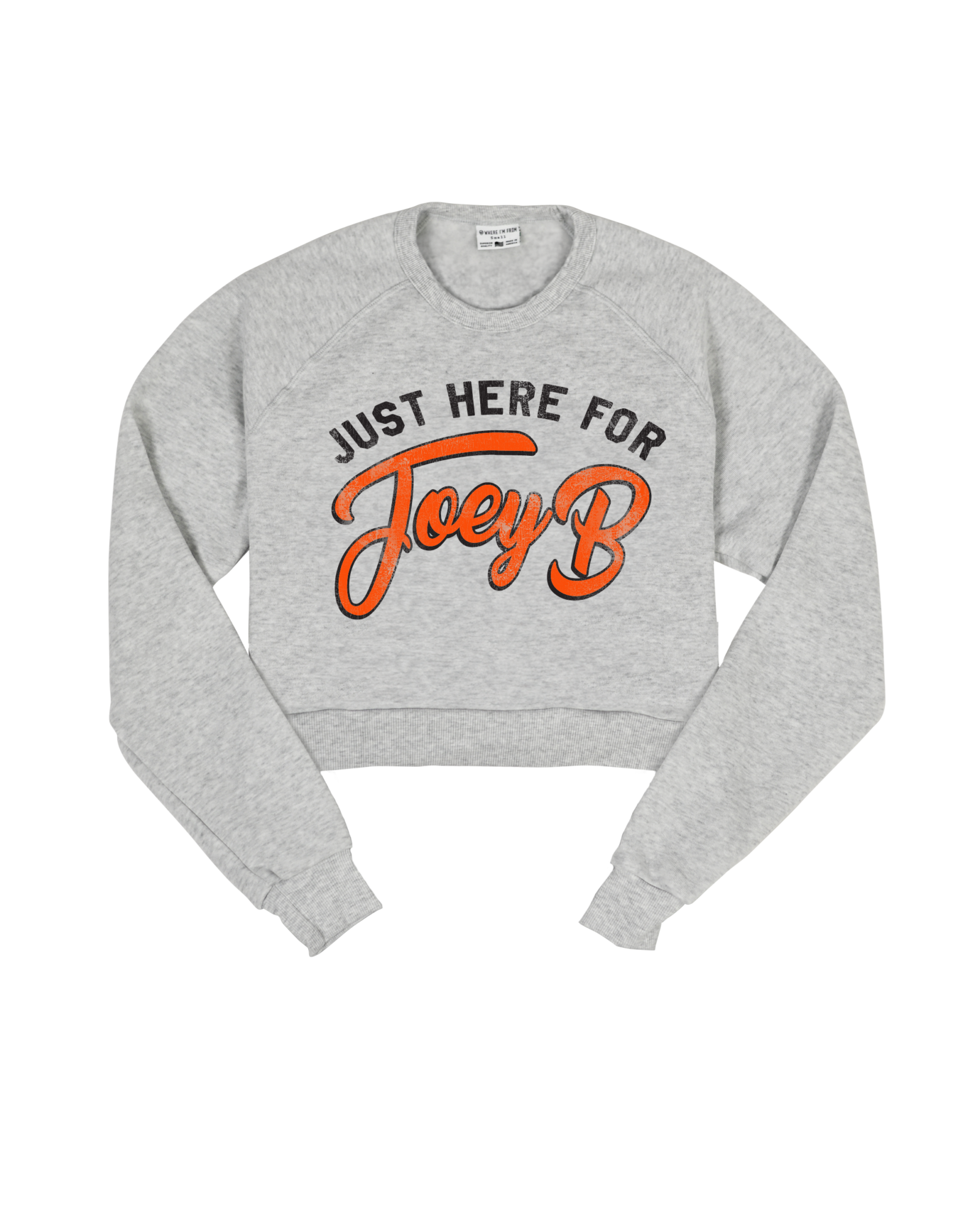 Here For Joey B Cropped Crew Sweatshirt