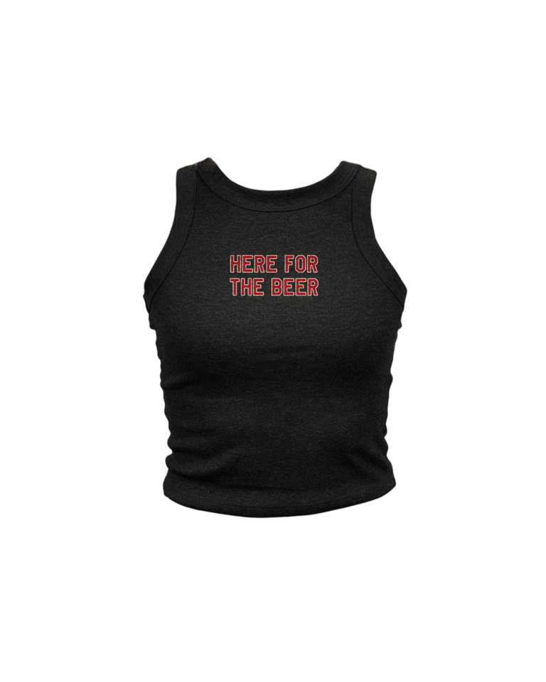 Here For The Beer High Neck Tank