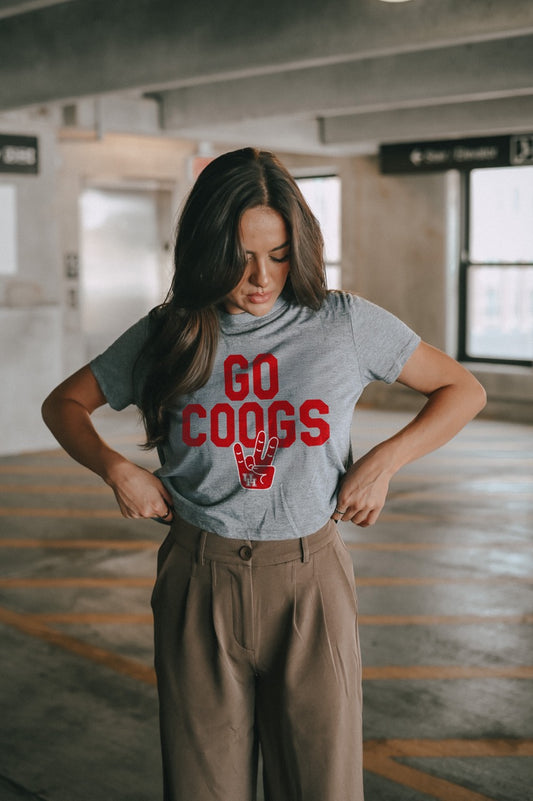 University of Houston Go Coogs Cropped Tee