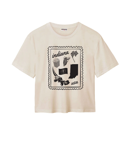 Indiana Stamp Icons Easy Tee