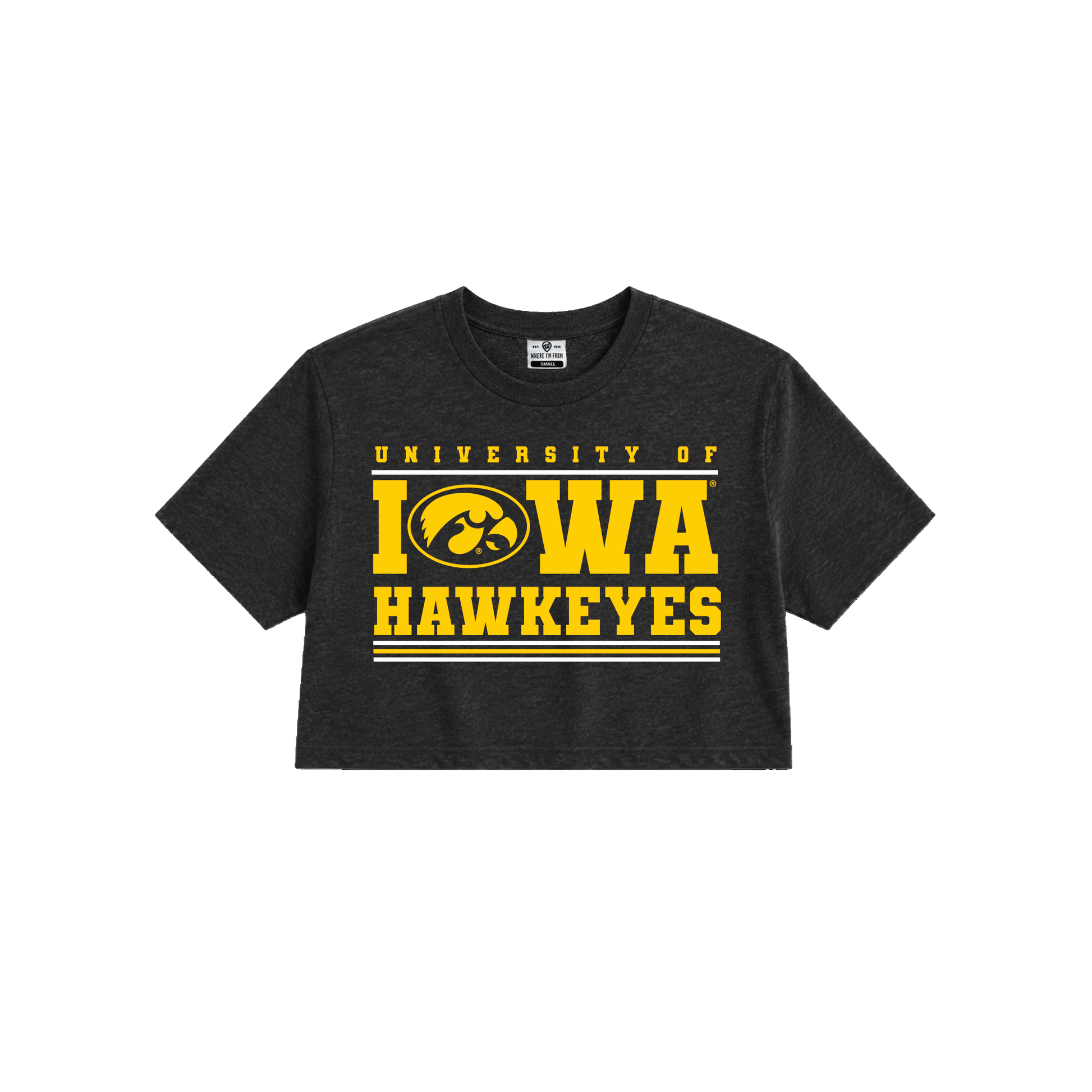 Iowa Hawkeyes Cropped Tee