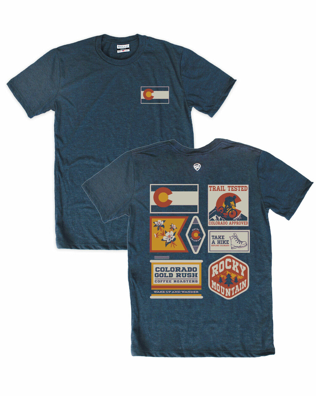 Colorado Icons Front/Back Tee