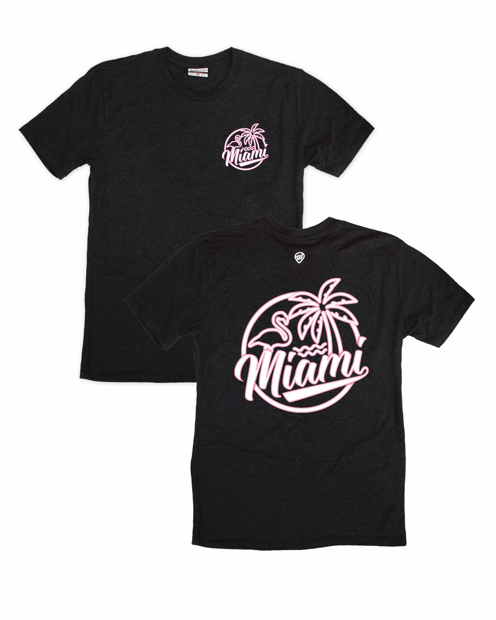 Miami Flamingo Front/Back Tee