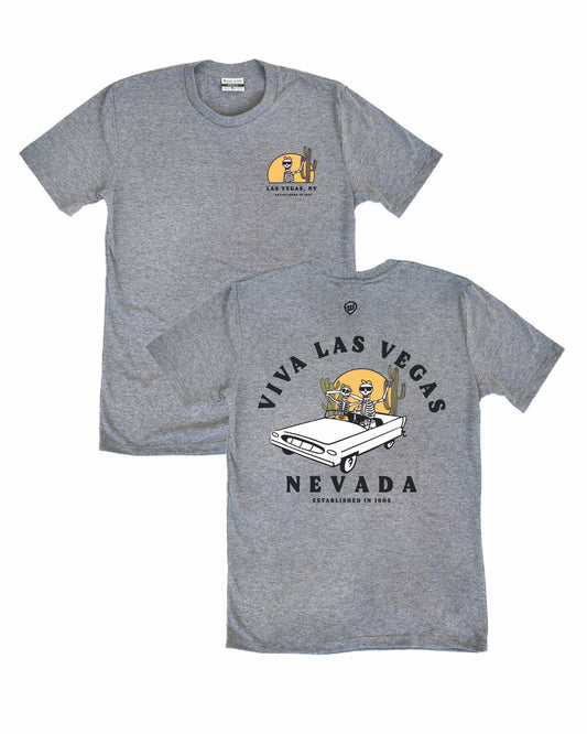 Viva Las Vegas Skelly Front/Back Tee