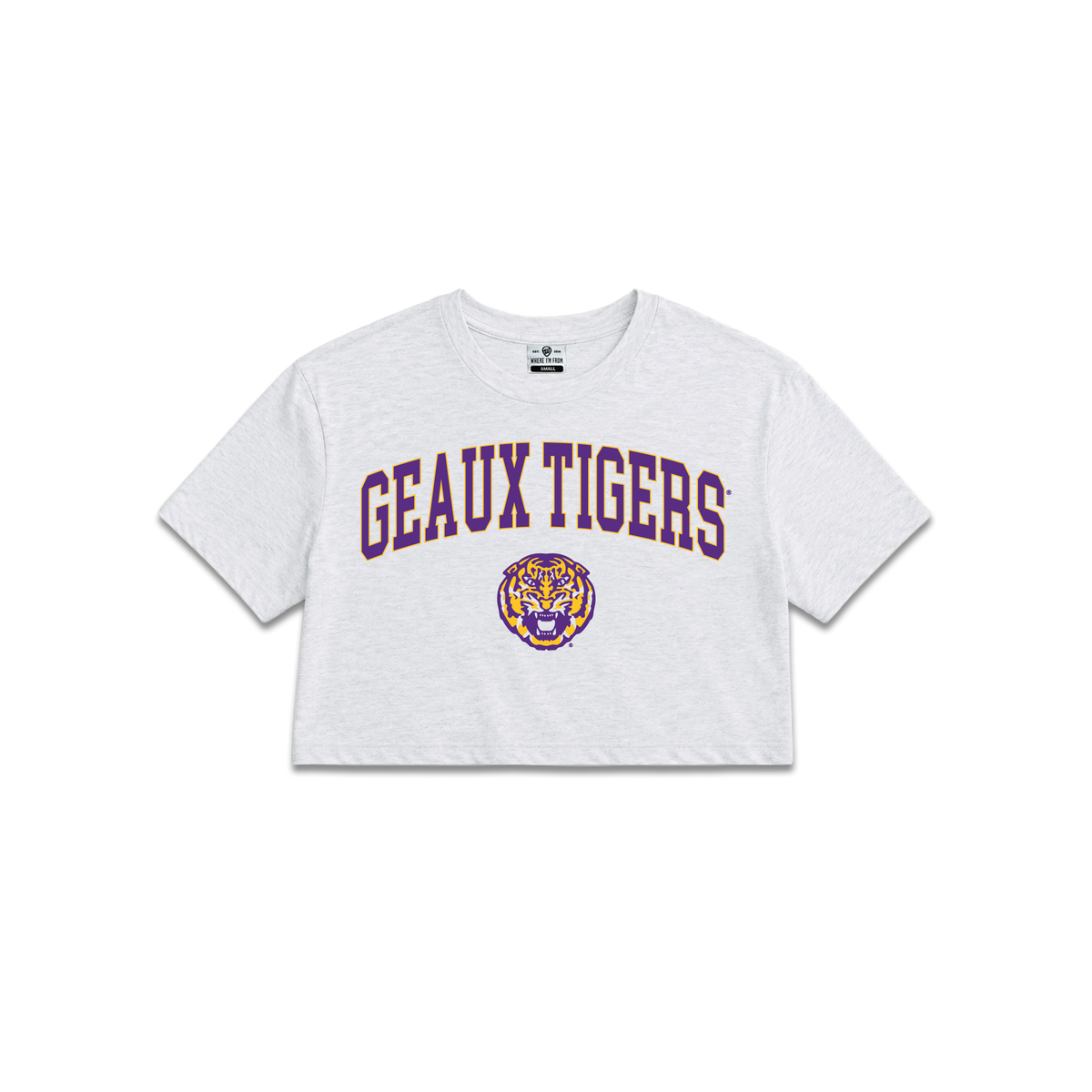 LSU Geaux Tigers Cropped Tee