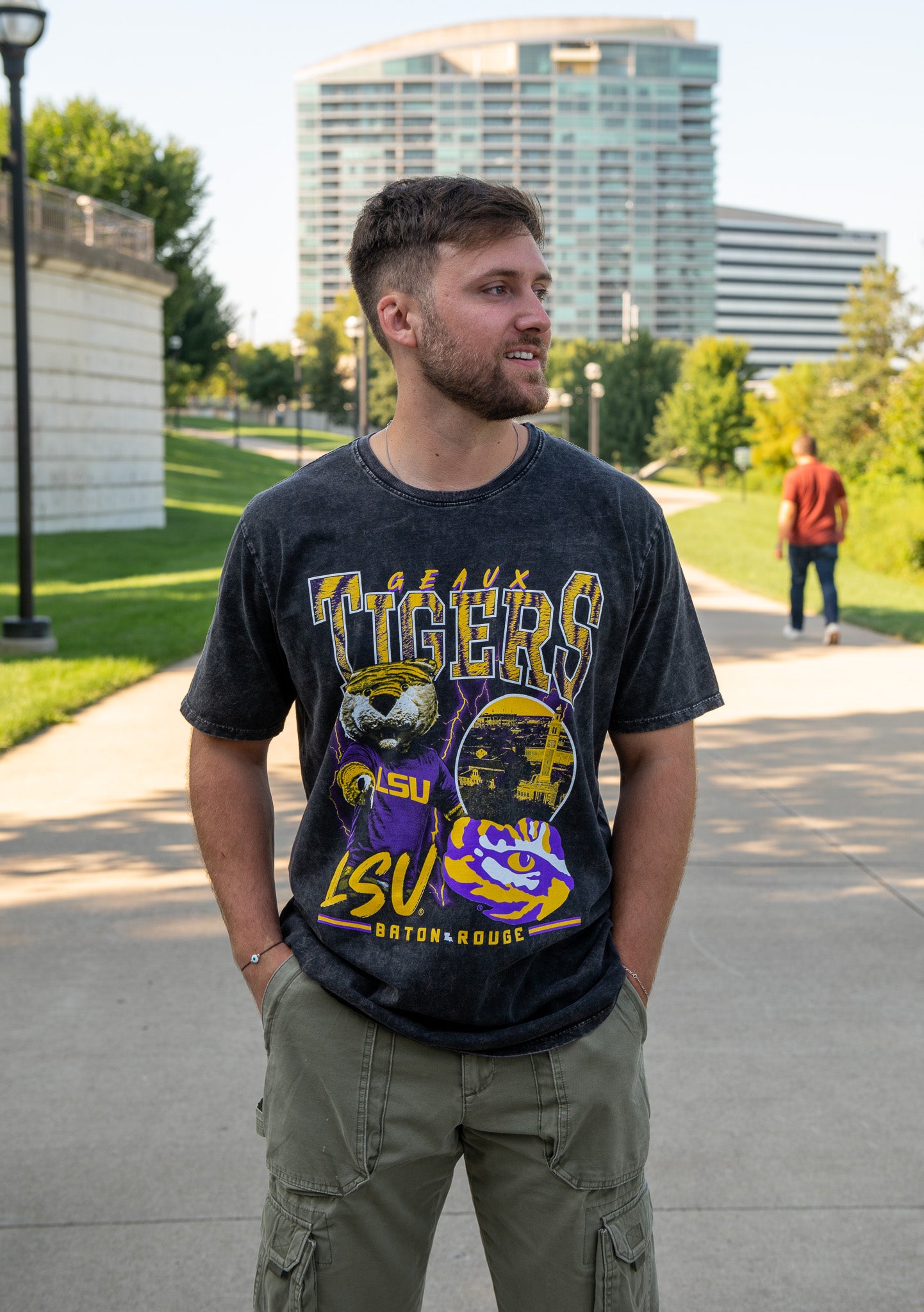 LSU Geaux Tigers Collage Mineral Tee